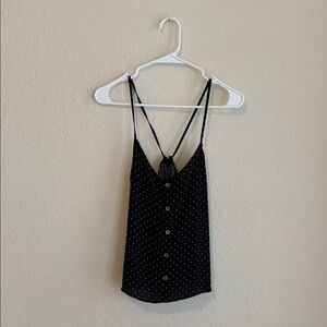 Papaya Black and White Polka Dot Camisole